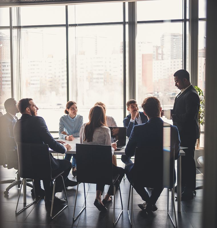 Image of business people working in conference room